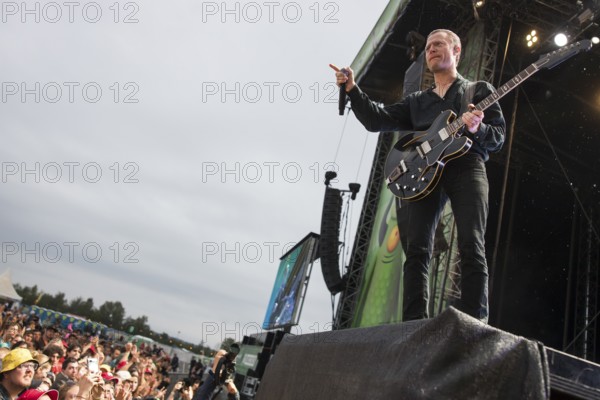 Björn Dixgård, singer and guitarist of Mando Diao at the Highfield Festival on Sunday, Störmthaler