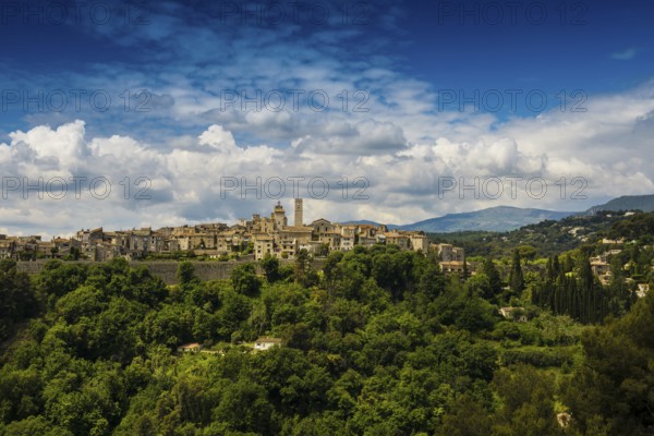 Picturesque mountain village, St. Paul de Vence, Provence Alpes Côte d'Azur, South of France,