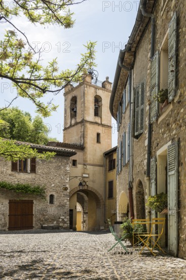 Picturesque village, Haut de Cagnes, Cagnes-sur-Mer, Provence Alpes Côte d'Azur, South of France,