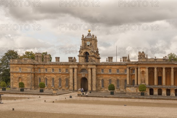 Blenheim Palace, the largest non-royal aristocratic residence in Great Britain, built by Queen Anne