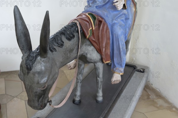 Donkey blanket and robe of Christ, detail of the palm donkey, around 1490, St John's parish church,