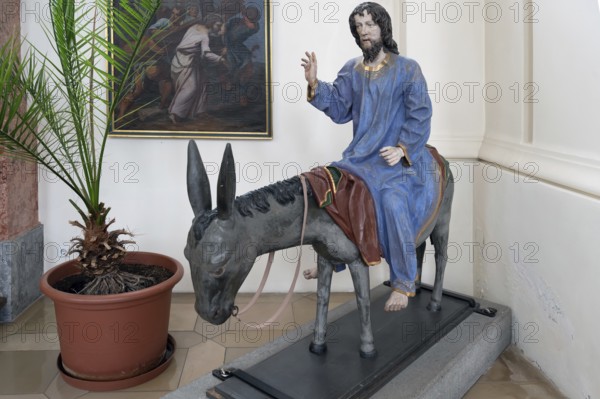 Palmesel, around 1490, St John's parish church, Biberacher Str. 6, Ummendorf, Biberach district,