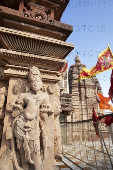 Sculptures at the Sacchiya Mata temple, Osian temple complex, Jodhpur, Rajasthan, India