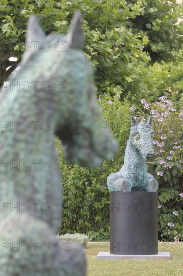 Sculpture Moondog by Thomas Schütte 2024, Blickachsen 14, homage to, US-American composer Louis