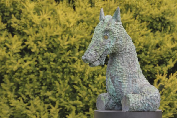 Sculpture Moondog by Thomas Schütte 2024, Blickachsen 14, Homage to US-American composer Louis