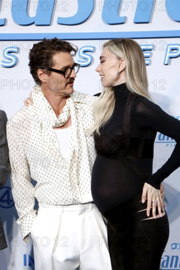 Pedro Pascal and Vanessa Kirby at The Fantastic Four Fan Event at Das Center in Berlin on 8 July