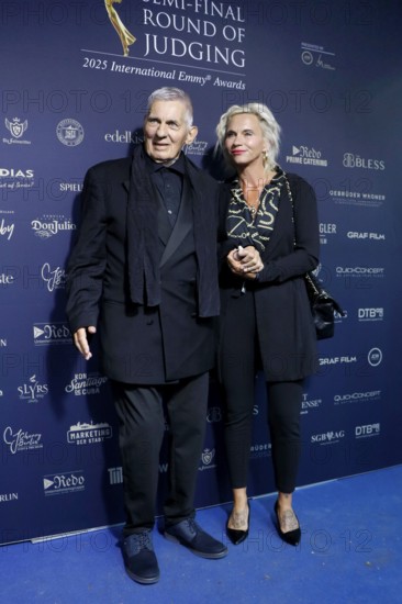 Heinz Hönig and his woman Annika Kärsten-Hoenig at the Cocktail Prolongé for the Semi-Final Round