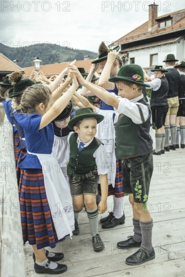 Traditional traditional costume anniversary of the Trachtenverein Schliersee Stamm 1888,
