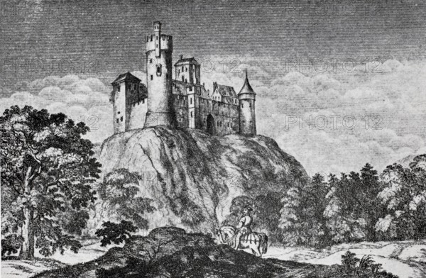 Burgstall Altenkünsberg, also called Kindesberg, an abandoned castle in the district of Neuhof near