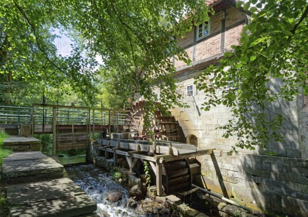 The Laderholz watermill, a technical monument, is located on the watercourse of the Alpe on the