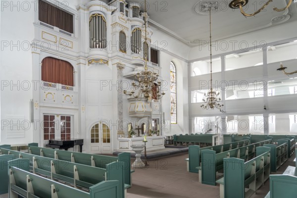 Interior of the town church of St Peter in Ratzeburg, Schleswig-Holstein, Germany