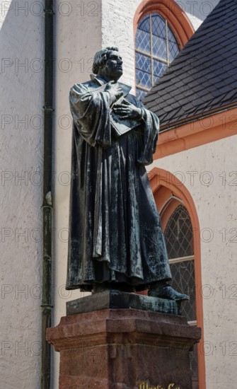 Luther monument by sculptor Paul Ernst, monument to the reformer Martin Luther at the church, St