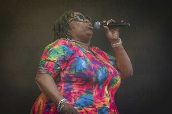 Dorrey Lyles, singer of the Weather Girls at the Berliner Rundfunk 91.4 Open Air in the Berlin