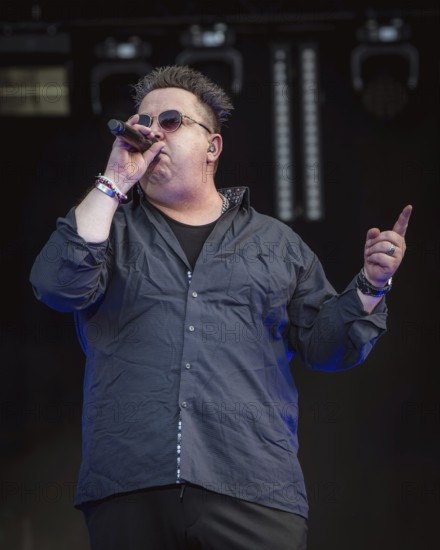 Sebastian Krumbiegel, singer of the band Die Prinzen at the Berliner Rundfunk 91.4 Open Air in the
