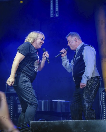 Tobias Künzel and Henri Schmidt, singer of the band Die Prinzen at the Berliner Rundfunk 91.4 Open