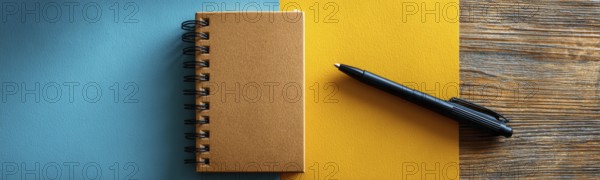 Minimalistic flat lay of office workflow productivity tools that improve efficiency and saving time