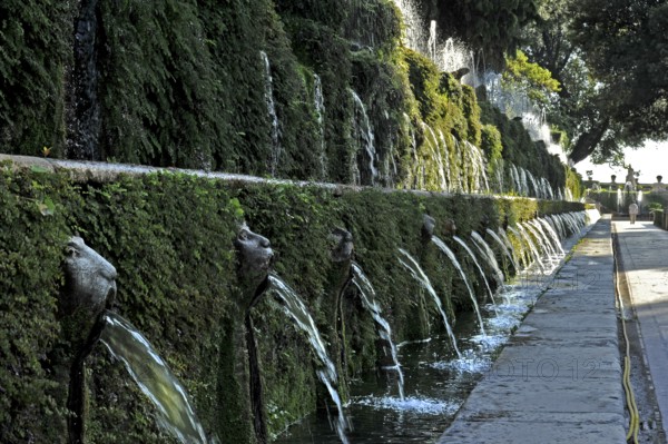 Gargoyles, Avenue of a Hundred Fountains, Viale delle Cento Fontane, Renaissance garden of the