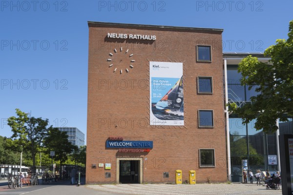 New Town Hall, Tourist Information, Welcome centre, Kiel, Kiel Fjord, Baltic Sea,