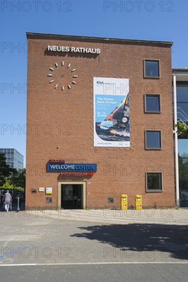 New Town Hall, Tourist Information, Welcome centre, Kiel, Kiel Fjord, Baltic Sea,