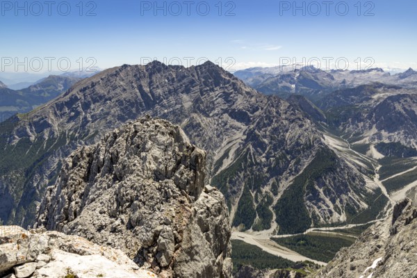 Watzmann, below the Wimbachgrieß, Berchtesgaden Alps, Berchtesgaden National Park, Ramsau,