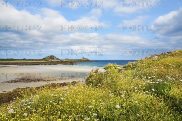 Le rocher du coq at the Plage de Penfoul in Brittany, France