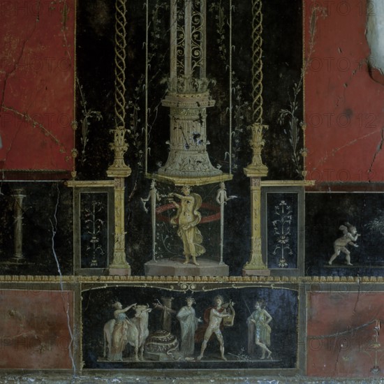 Frescoes from the House of Vettii, Aulus Vettius Conviva and Aulus Vettius Restitutus, Pompeii,