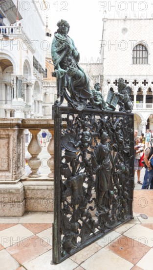 Loggetta at the foot of the Campanile di San Marco, St Mark's Square, Venice, Veneto, Italy