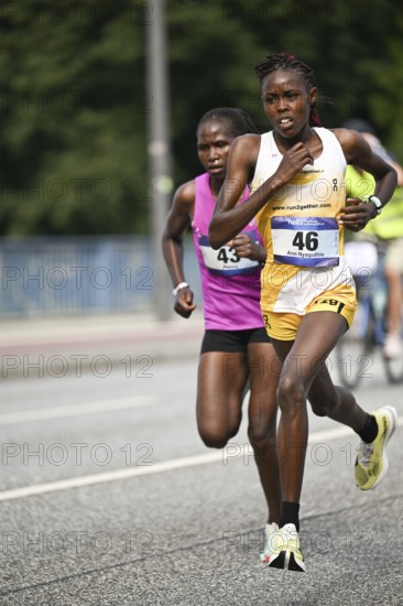 Rancy Kogo Kenya and Ann Nyaguthie Ndichu Kenya as the best-placed runners at the 31st Hella Half