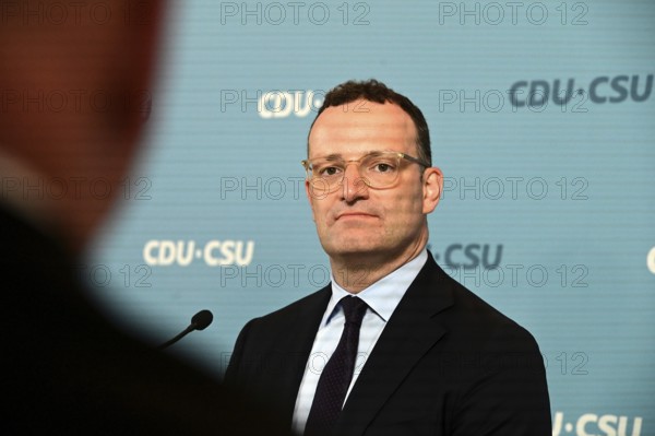 The Chairman of the CDU/CSU parliamentary group, Jens Spahn (CDU), and his deputy Alexander
