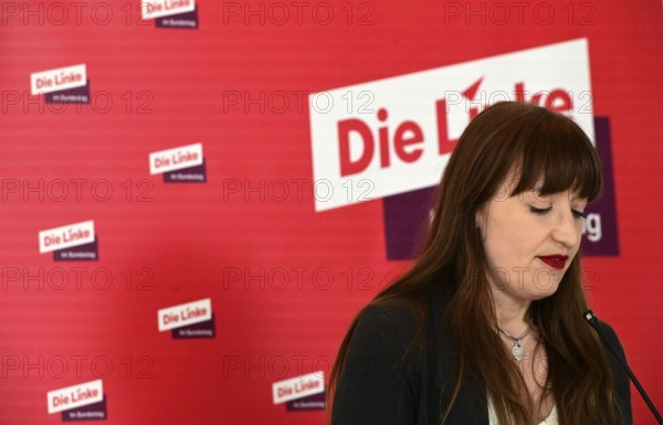 Heide Reichinnek and Sören Pellmann, leaders of the Left Party parliamentary group in the German
