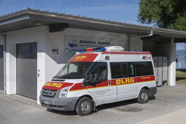 Emergency vehicle of the DLRG local group Sipplingen, Deutsche Lebens Rettungs Gesellschaft e.V.