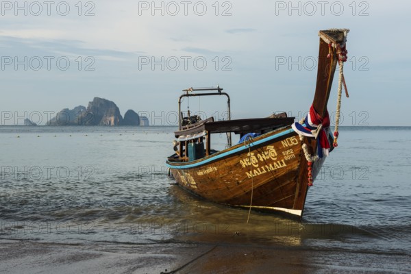 Longtail boat, Ao Nang Beach, Ao Nang, Krabi, Thailand