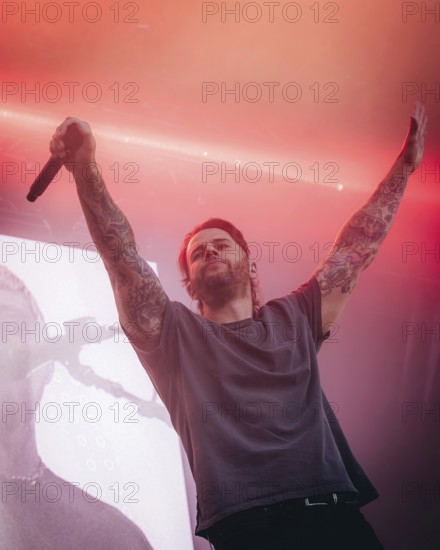 M. Shadows (Matthew Charles Sanders), singer of Avenged Sevenfold live at the Zitadelle Spandau in