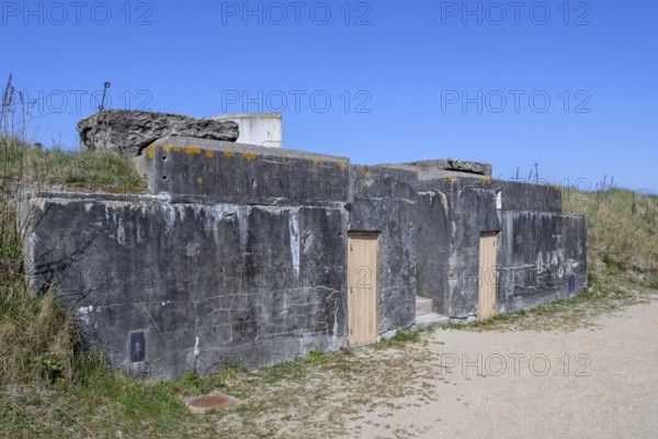 German WWI gun ammunition depot bunker at Battery Aachen, Raversyde Atlantikwall, Atlantic Wall