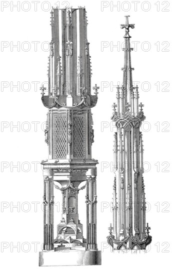 Religious cult objects, Sacrament shrine from St Mary's Cathedral in Fürstenwalde, Brandenburg,