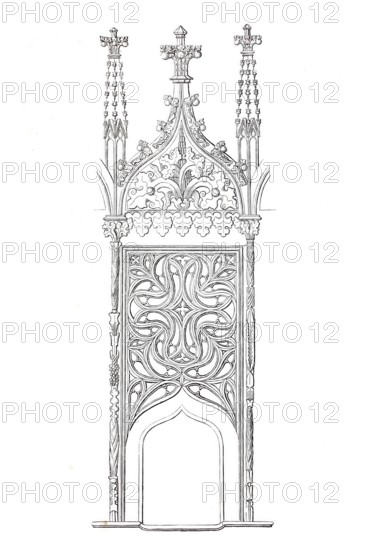 Choir stall in Altenburg Abbey, Benedictine abbey in the village of Altenburg in the municipality