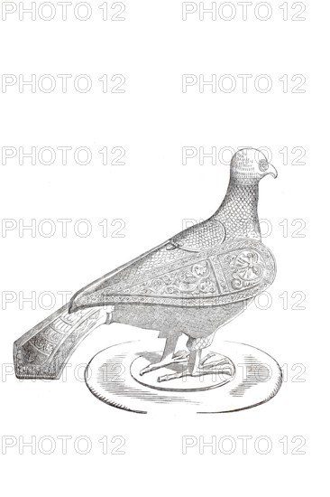 Religious objects of worship, persiterium, vessel of the Eucharist, also called columba, host dove