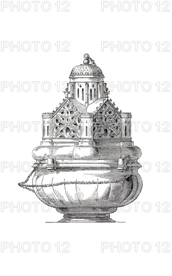 Religious objects of worship, Early Gothic censer from the church of St Mauritius in Münster,