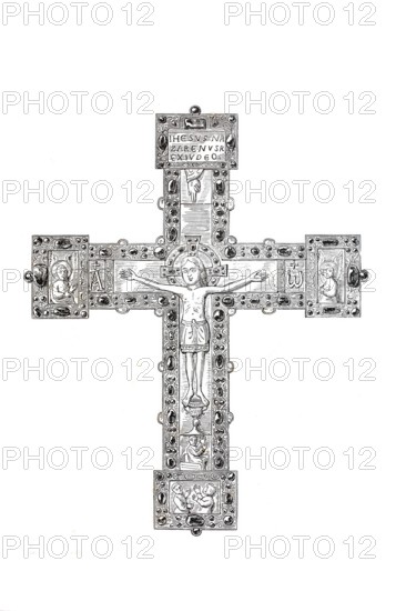 Religious cult objects, Late Romanesque cross from the church of St Mauritius in Münster, Germany,