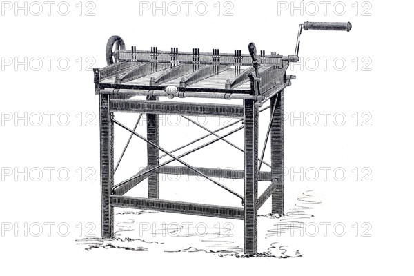 Pappritz machine, by Koch & Comp., historical, digitally enhanced reproduction of a model from