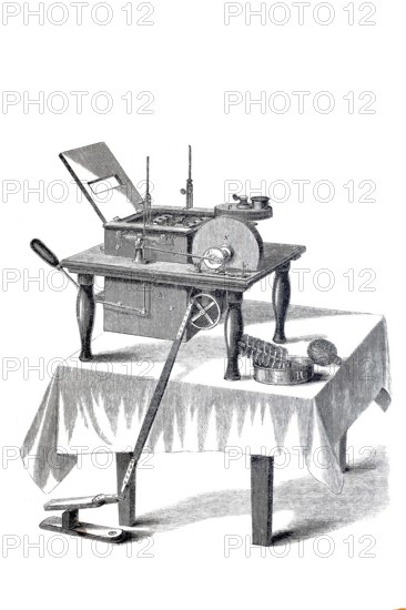 Washing machine and knife cleaner, after Bristol (Detroit), historical, digitally enhanced