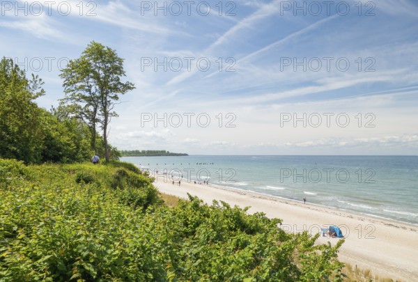 Natural sandy beach, Baltic resort Rerik, Baltic Sea, Rostock district, Mecklenburg-Western