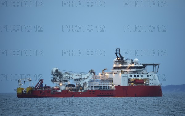 Sea cable vessel Ariadne ariadne, cable vessel, specialised vessel in the Baltic Sea, Rügen,