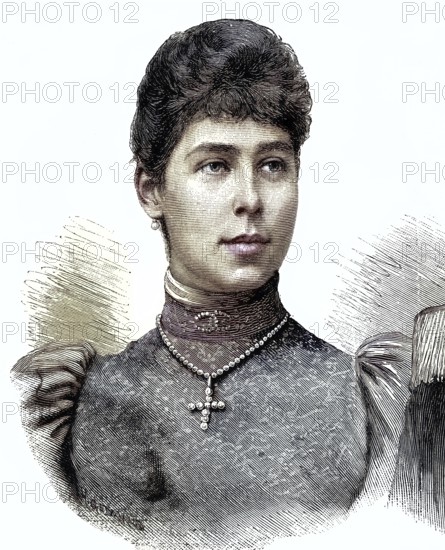 Princess Victoria Melita of Saxe-Coburg and Gotha, Germany, 25 November 1876 - 2 March 1936, was