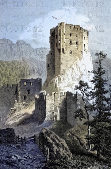 Buchenstein Castle is a castle ruin from the year 1027 in Buchenstein in the province of Belluno,