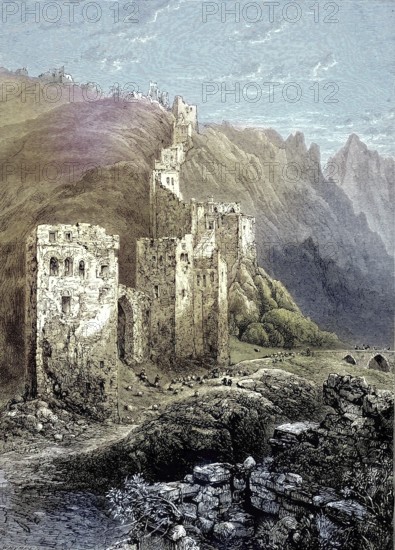 The walls of Antioch on the Orontes, an ancient Greco-Roman city, east of the Orontes. Its ruins