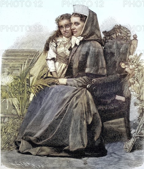 Ferida, the daughter of Eduard Karl Oskar Theodor Schnitzer, known as Emin Pasha, and her sister