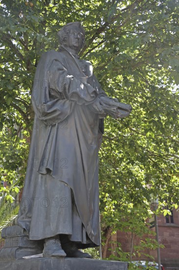 Monument to the humanist and philosopher Johannes Reuchlin during the Renaissance, bronze