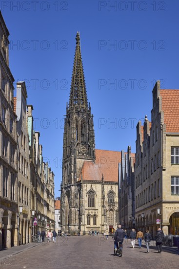 Lamberti Church, St. Lamberti, neo-Gothic architectural style, ladder to heaven, installation,