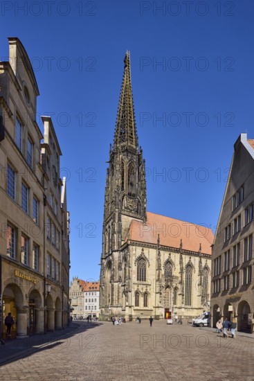 St. Lamberti, Lambertikirche, church, Gothic architectural style, ladder to heaven, artist Billi